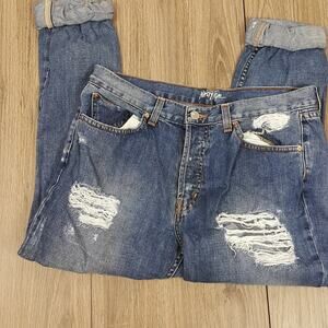 Nasty Gal size 28 distressed jeans